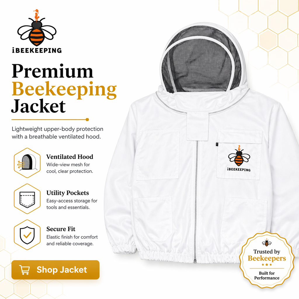 Beekeeping Jacket with Veil – Protective Ventilated Bee Jacket